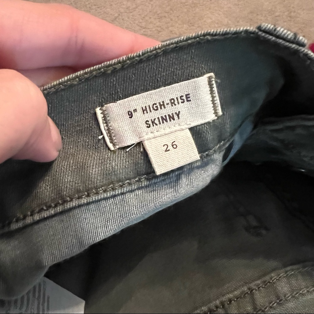 Madewell Olive Green Skinny Jeans - Picture 4 of 5